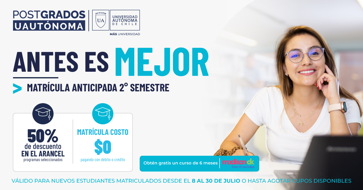 ¡Adelanta tu Matrícula en la UA!